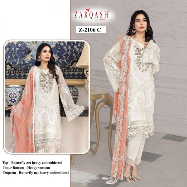 Zarqash Mirha Designer Embroidery Pakistani Salwar 